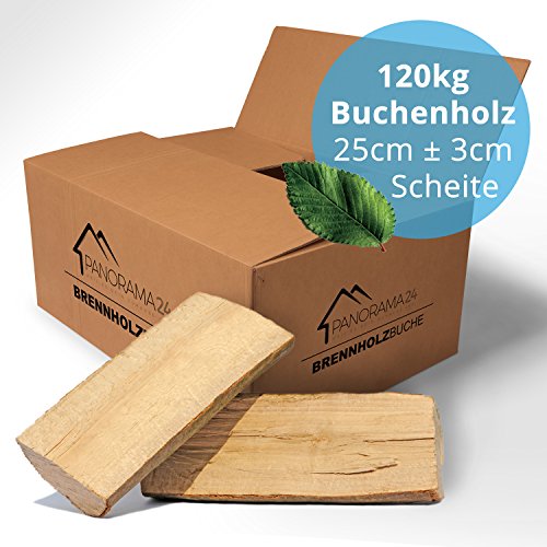 120 kg Brennholz Kaminholz Feuerholz reine Buche ofenfertig kammergetrocknet in 25cm