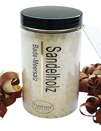 Sauna Salz Sandelholz mit Jojobaöl, Körperpeeling 400 g
