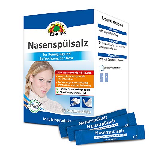 SUNLIFE Nasenspülsalz 60Sticks