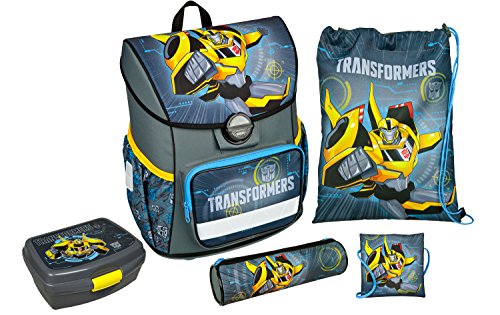 Undercover - Schulranzen Set Cosmos, leicht, ergonomisch, Transformers, 5 teilig