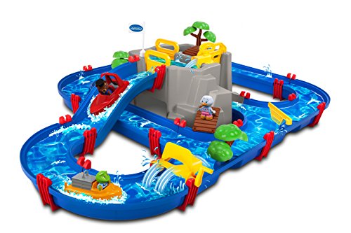 Aquaplay 8700001642 Lake Wasserstraße mit Berg Spielzeug