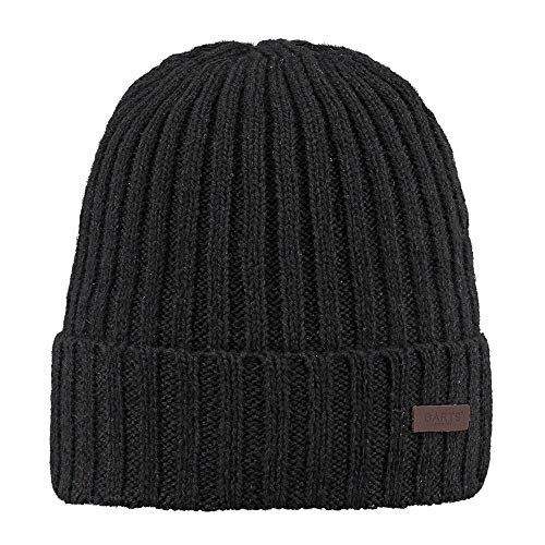 Barts Herren Haakon Turnup Baskenmütze, Schwarz (Nero), One Size (Herstellergröße: Unica)