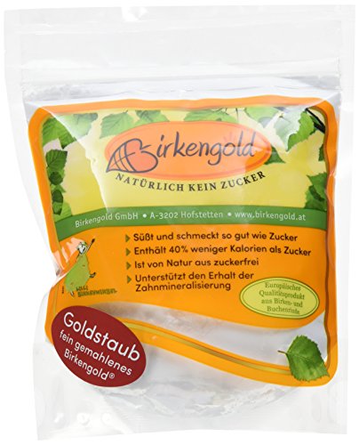 Birkengold Xylit Puderzucker sehr fein Beutel, 1er Pack (1 x 350 g)