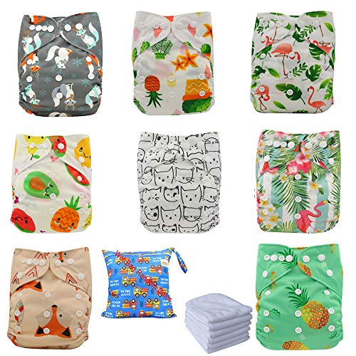 Stoffwindel mit Einlagentasche + Einlagen (3/4/6)