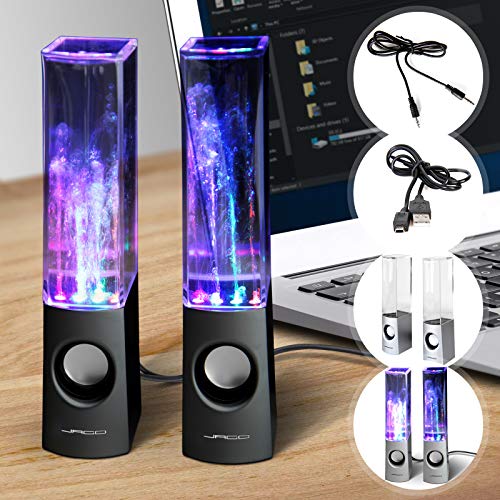 Wasserspiel-Lautsprecher | USB, LED tanzenden, Lichteffekten, 2x3 Watt | Music Box, Tragbare Lautsprecher, Computer Speakers