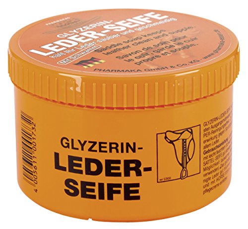 GLYZERIN-LEDERSEIFE, Dose mit Schwamm, 250ml