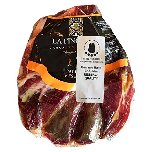 2.2 Kg+ Spanischer knochenloser Serrano Schinken RESERVA | Ein echtes spanisches Gourmet-Erlebnis, das Sie mit Ihren Lieben teilen können | Jamon Serrano Schinken ohne Knochen