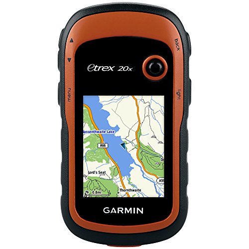 Garmin eTrex 20x Outdoor Navigationsgerät, TopoActive Karte, bis zu 25 Std. Akkulaufzeit, 2,2 Zoll (5,6 cm) Farbdisplay