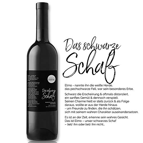 DER WEIN | DAS SCHWARZE SCHAF | Dornfelder 2017 | trocken | 0,75 l | Qba | Rotwein | Deutschland | besonderer Winzerwein | Pfalz