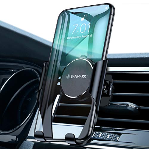 VANMASS Handyhalter fürs Auto Handyhalterung Lüftung mit Automatischer Erinnerungsfunktion Universal Kfz Handy Halterung fürs Auto Kompatibel mit XS Max/XR/X/8, Samsung S10/S10+/S9/S8/Note9 Huawei usw