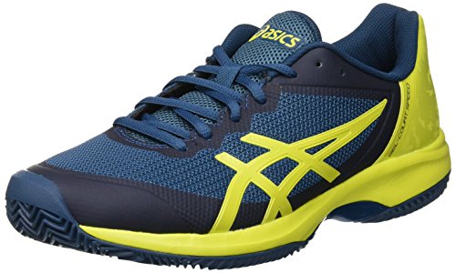 ASICS Herren Gel-Court Speed Clay Tennisschuhe Mehrfarbig (Ink Blue/Sulphur Spring/Turkish Tile 4589) 44 EU