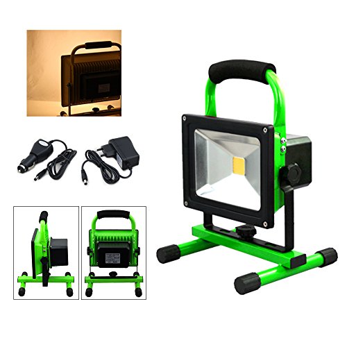 VINGO 30w super dünn LED Scheinwerfer 4000MA Beleuchtung Warmweiss Strahler 2400LM Betriebszeit 4 Stunden Handlampen Akkulampe Outdoor