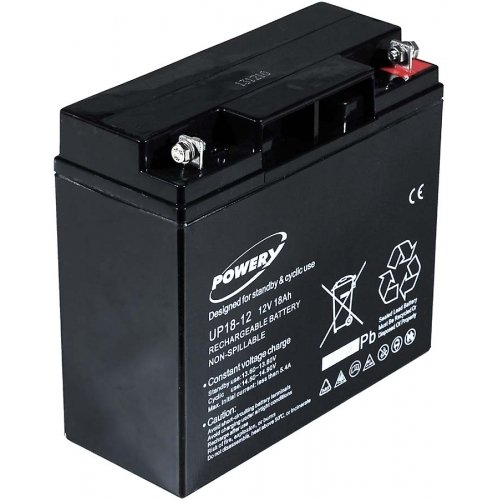 akku-net Blei-Gel Akku 12V 18Ah, 12V, Lead-Acid