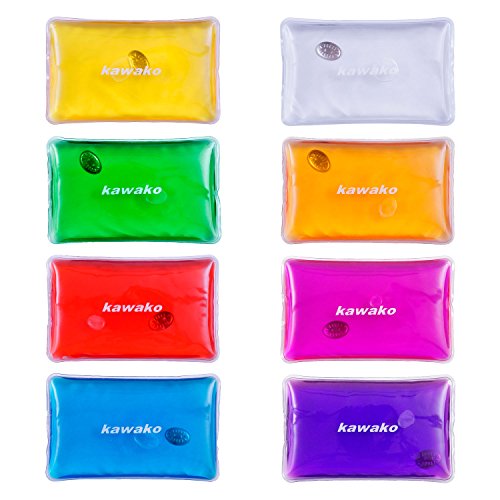 Taschenwärmer 8er Set Multicolor - Rechteck Matte - Handwärmer Heizpad Wärmepad Firebag