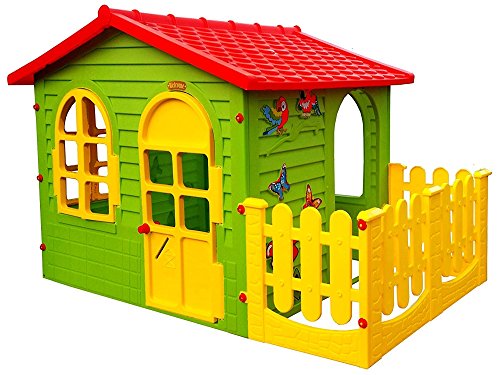 Mochtoys 5907442104981 Big Haus für Kinder mit Garten Spielhaus