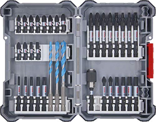 Bosch Professional 2607017463 Schlagschrauber Zubehör Pick&Click Set 35tlg. (im Koffer)