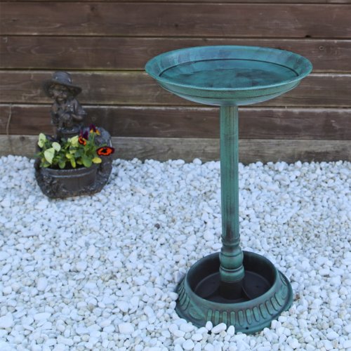 Vogeltränke VGT1 Vogelbad Vogel Tränke Bad mit Fuß zum bepflanzen antike Schale