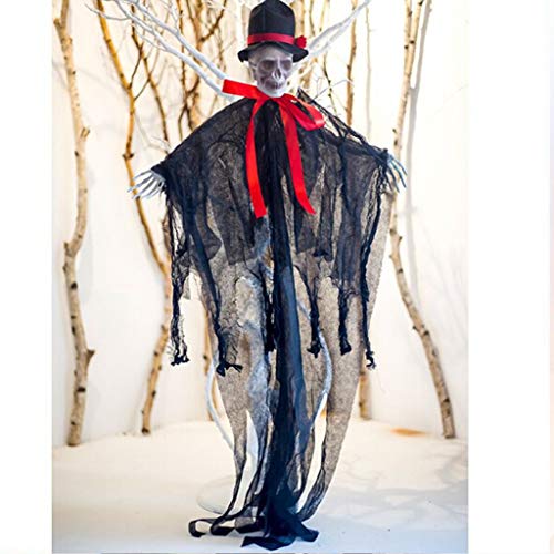 Amcool Neu Halloween Dekoration, Gruselig Animierter Hexe Skelettgeist Geist Gespenst Hängend als Halloween Dekoration für Halloweendeko