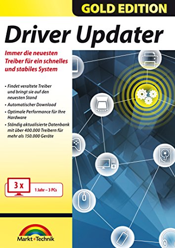 Driver Updater - Universal Treiber aktualisieren für Windows 10/8.1/7 für 3 PCs - 1 Jahr ab Aktivierung