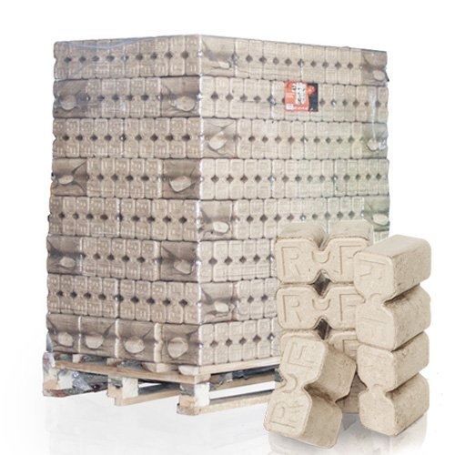 PALIGO RUF Holzbriketts Duplex Hartholz Eiche Kamin Ofen Brenn Holz Heiz Brikett 10kg x 96 Gebinde 960kg / 1 Palette HEIZFUXX