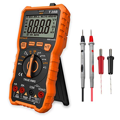 Digital Multimeter Messgerät,LOMVUM T28B 6000 Counts Auto Range Multimeter True RMS