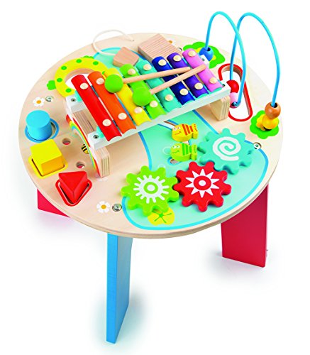Small Foot 10321 Musikinstrumente für Kleinkinder Motorik- und Musiktisch ,,2 in 1', bunt (1 Stück)
