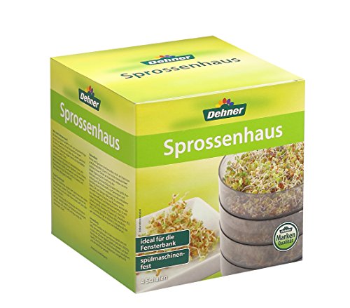 Dehner Sprossenhaus, zur Anzucht von Keimsprossen, mit 4 Schalen