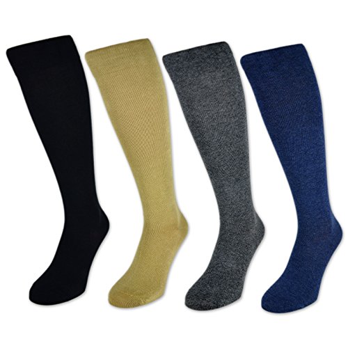 1 / 2 / 4 Paar Stützstrümpfe Reisestrümpfe Kompressionsstrümpfe Damen & Herren - 41900 (39-42 | 2 Paar, Schwarz)