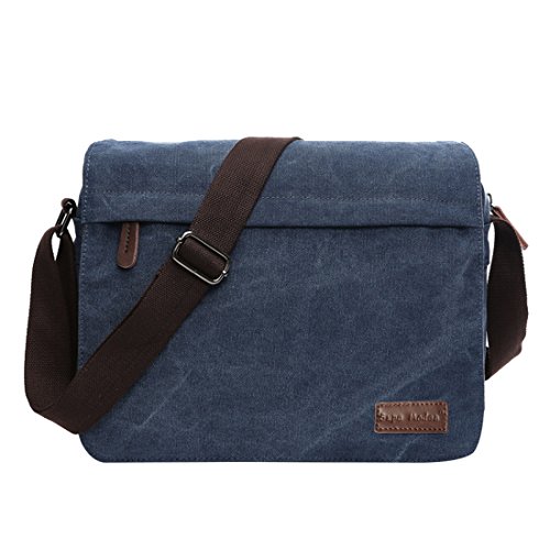 Umhängetasche Leinwand Messenger Bag Laptop Tasche Computer Tasche 14 Zoll Umhängetasche aus Segeltuch Tasche Arbeiten Tasche Umhängetasche für Männer und Frauen by SUPA MODERN
