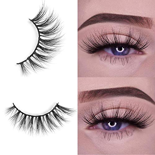 Arison Lashes Falsche Wimpern Natürlichen Look Handgemachte Crisscross 3D Wiederverwendbar 1 Paar Künstliche Wimpern Dicken Augen Wimpern