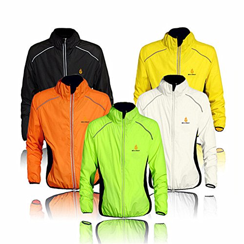 Radfahren Jacke Trikot für Männer Frauen Damen Wasserdicht, Zyklus Weste Wind Mantel Mit Spiegelnden Schnallt Winddichte Atmungsaktive Fahrrad Windjacke, Fahrrad - Zubehör