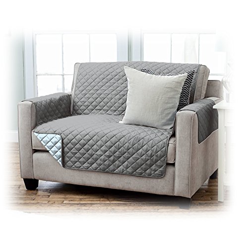 Sesselschoner Schonbezug Sesselschutz Schutzbezug in toller Qualität von JEMIDI Sessel Schoner Sofabezug Sofaschonbezug Sofa Überwurf Sofa Überdecke in verschiedenen Farben und Varianten - 191cm x 165 cm Schwarz/Anthrazit