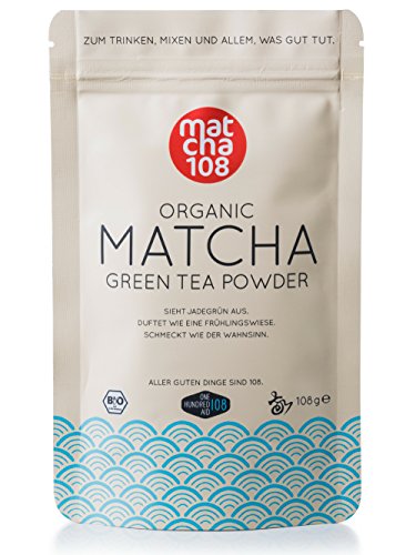 matcha108 - Bio Matcha Tee in Premium Qualität (Ceremonial Grade), 108g