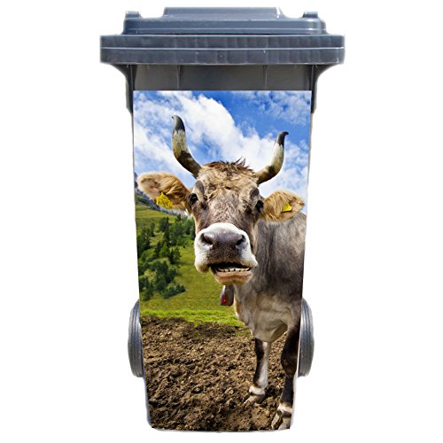 Mülltonnenaufkleber Motiv: Alm