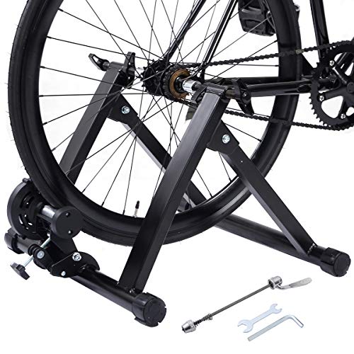 COSTWAY Rollentrainer Cycletrainer Fahrrad Heimtrainer Fahrradtrainer klappbar bis zu 150 kg