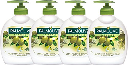 Palmolive Flüssigseife Olivenmilch, 4er Pack (4 x 300 ml)
