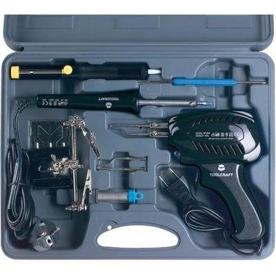 TOOLCRAFT Lötkolben-Set 230V 100W SK 3000 Vernickelte Lötspitze inkl. Lötpistole, inkl. Ablage, i