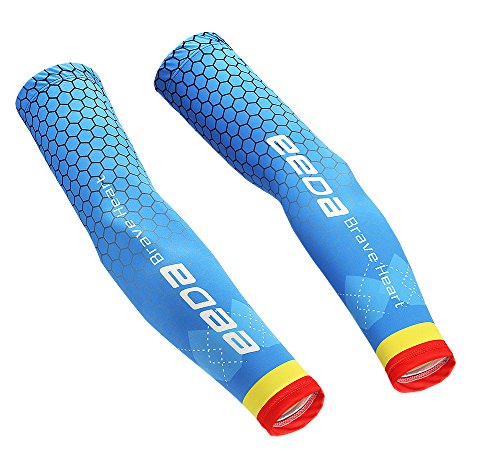 Bwiv Unisex Arm Ärmel für Sport UV Schutz UPF 40+ Wabenmuster Arm Kühler für Aktivitäten im Freien 1 Paar