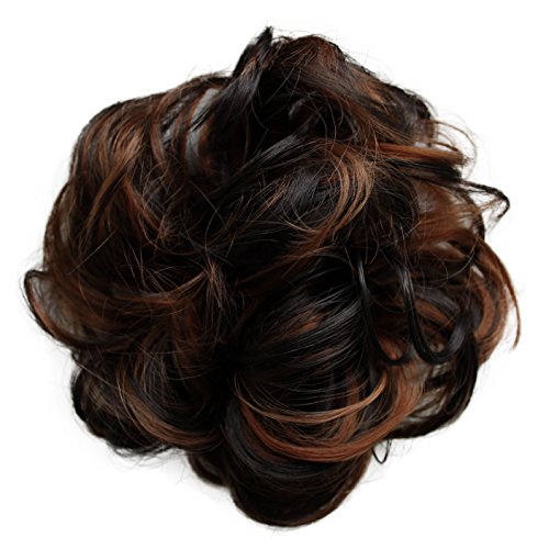 PRETTYSHOP Haargummi Haarteil Zopf Haarverdichtung Scrunchie Hochsteckfrisuren diverse Farben