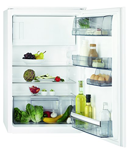 AEG SFA7882AAS Kühlschrank / energieeffizienter Kühlschrank mit Gefrierfach / 109 l Kühlraum / 14 l 4-Sterne Gefrierfach / Einbaukühlschrank mit Glasablagen / Klasse A++ / H: 88 cm / weiß