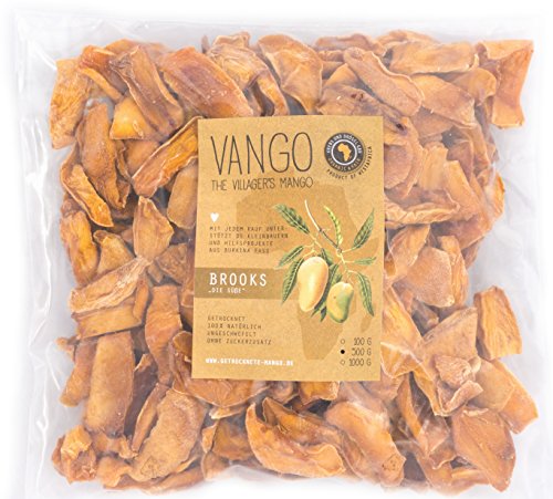 100%Mango getrocknet, Brooks *süß*: OHNE Zucker**OHNE Schwefel FAIR TRADE 100%Natur & unbehandelt *mürb*fruchtig*lecker* v. Kleinbauern aus Afrika, Burkina Faso (500 GR)