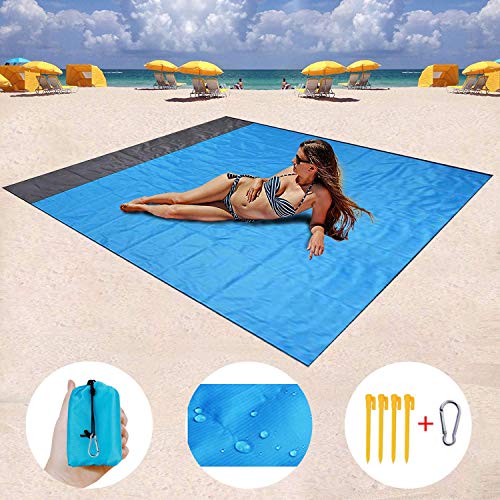ZMZTec Picknickdecke, Stranddecke Strandtuch, Wasserdichte sandabweisende Camingmatte, schnell troknend und kompakt Campingdecke für Reisen, Camping, Wandern (200cm*140cm)