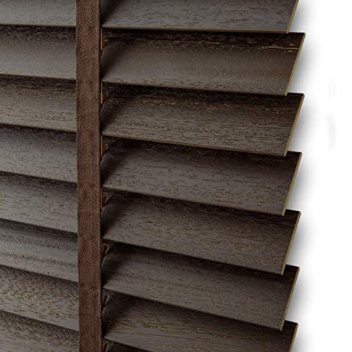 TINGTING Fensterläden， Antikes Gebürstetes Festes Holz Justierbarer Fensterladen Lifting Shading Studie Schlafzimmer Bürogebrauch (Farbe : Dunkelbraun, größe : 1 * 1M)