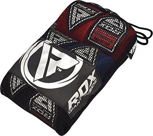 RDX Boxbandagen MMA Innenhandschuhe Elastisch Faustschutz 4,5 Meter Bandagen Mitts Muay Thai (Packung mit 3 Paare)