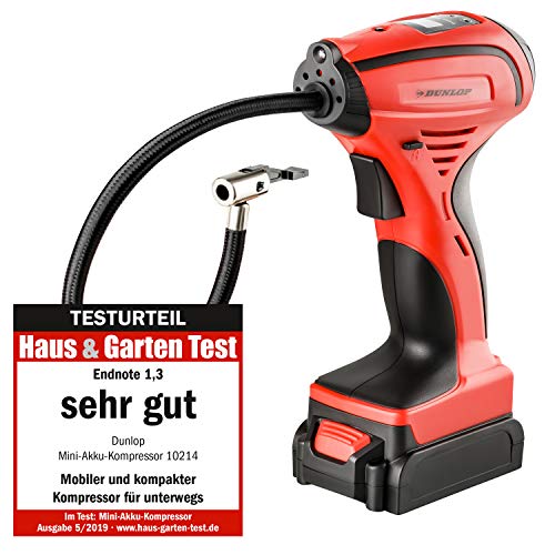 Dunlop Automotive 10214 Mini Akku Kompressor