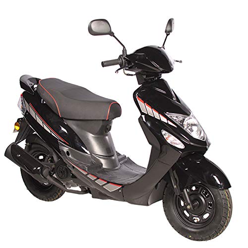Motorroller GMX 460 Sport 45 km/h schwarz - sparsames 4 Takt 50ccm Mokick mit Euro 4 Abgasnorm