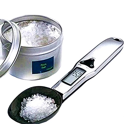 HABI Digitale Löffelwaage, elektronische Küchenwaage für die Lebensmittel mit Technologische Sinn Design