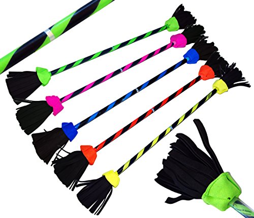 FLASH Flowerstick. Profi Jonglage-Stick. Flames N Games Devilsticks für Anfänger und Profis. *NO Handstäbe incl - Flowerstick nur. (Orange)