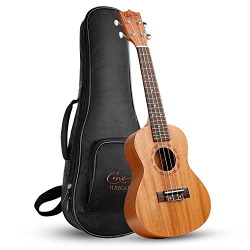 Hricane Konzert Ukulele UKM-2 23 Zoll Traditionelle Mahagoni Ukulele Hawaiische Gitarre mit Groß Tasche [Konzert]