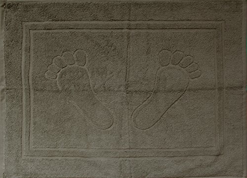 Unbekannt Duschvorleger, Badematte, Frottee, Frottier, 50 x 70 cm, Uni einfarbig, Badvorleger, 100% Baumwolle